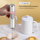 Bitedor Misturador Mixer Elétrico para Bebidas Leite Café Portátil